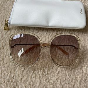 Chloe Carlina Square Oversized Sunglasses, 62mm